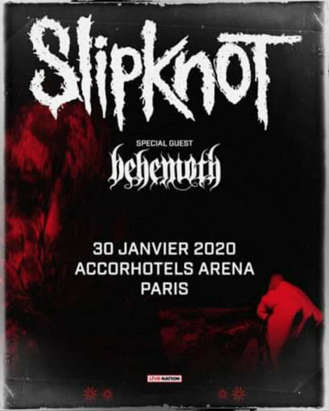 SLIPKNOT et BEHEMOTH rèunis sur une même affiche.
Comme pas mal de fans prèsents ce soir-là  j'ai passè un très bon moment. Un seul petit regret : l'absence de "dead memories" dans la setlist. 