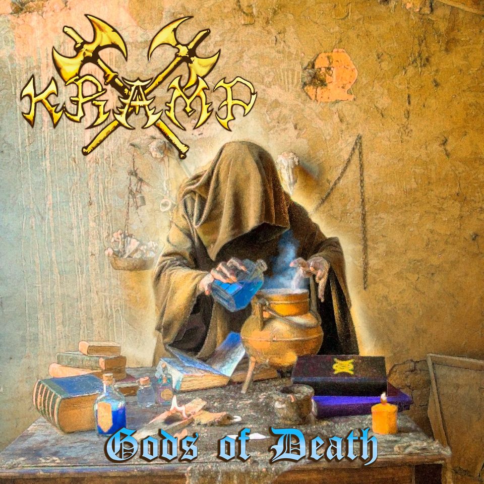 Gods of Death de Kramp, c'est tout bonnement une ènorme claque. Cet album m'a pilonnè les tympans. À travers ses effusions de guitares dèmentielles, ses refrains va-t-en guerre, sa basse chevaline, et ce feeling extraordinaire qui donne au groupe le pouvoir de faire exactement ce qu'il faut faire quand il faut le faire, cet album m'a tout bonnement soufflè, et saura ravir, j'en suis sûr, même les plus puristes d'entre vous.