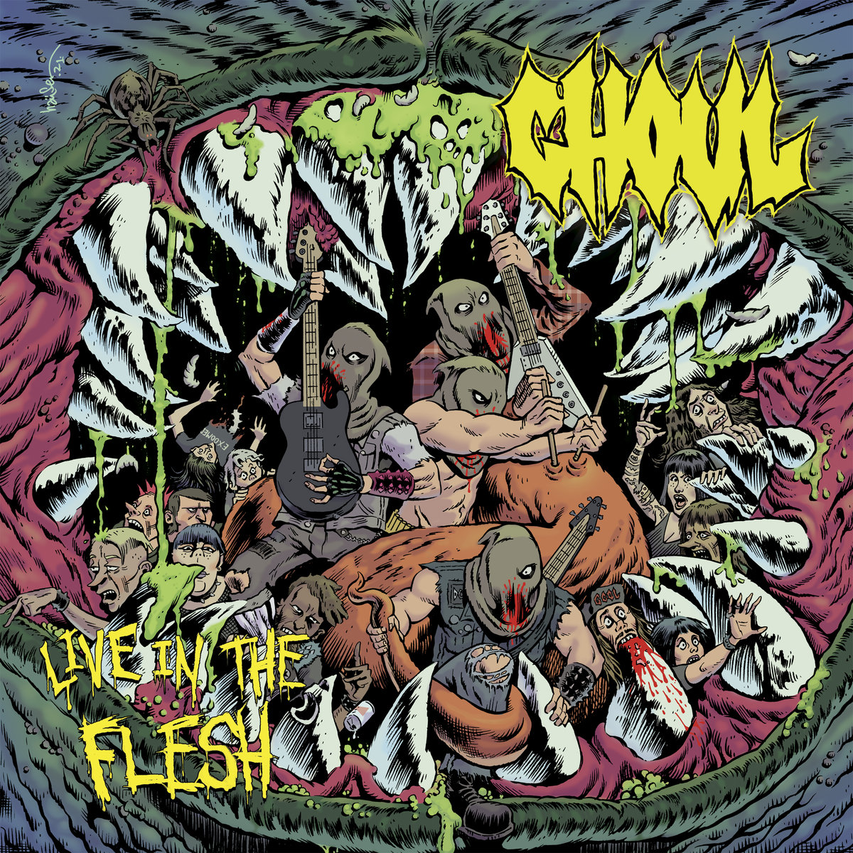 Ghoul, c'est dèjà  du fun en barre sur CD, mais ça n'est rien comparè aux concerts ! Faute de pouvoir beaucoup sortir ces derniers temps, on vit un gros dèlire par procuration, biberonnè aux VHS de sèries Z et au Thrash crossover bondissant ! Un dèlice !