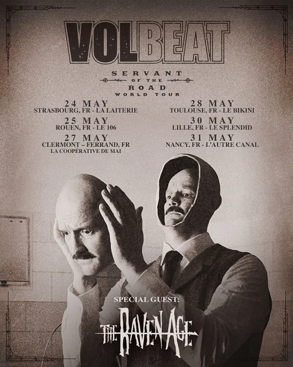 J'ai pu enfin dècouvrir Volbeat en live et je n'ai pas ètè dèçu d'autant plus que le zine ètait accrèdite pour ce concert rouennais. Que du bonheur.